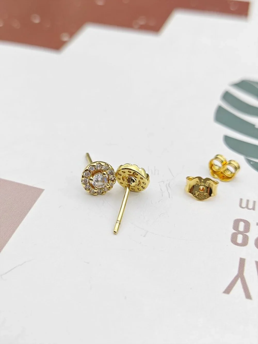 Pandora Round Pavé Halo Stud Earrings